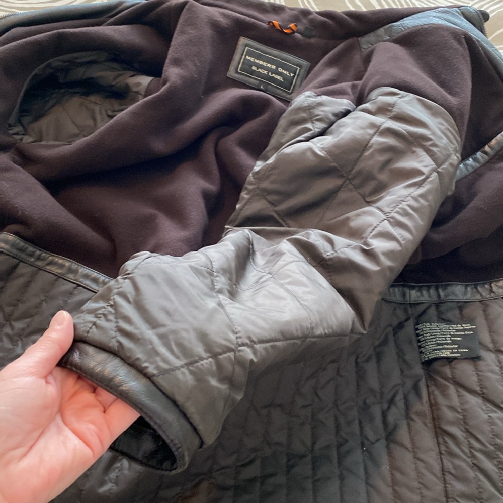 MEMBERS ONLY vintage leather coat 🔥 - Picture 11 of 16